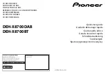 Pioneer DEH-X8700BT Quick Start Manual preview