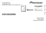 Preview for 1 page of Pioneer DEH-X9500BHS Owner'S Manual