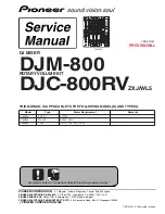 Pioneer DEJC-800RV Service Manual preview