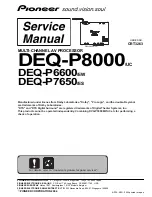Pioneer DEQ-P6600/EW Service Manual preview