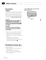 Preview for 6 page of Pioneer DEQ-P800 - Equalizer / Crossover Operation Manual