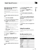 Preview for 15 page of Pioneer DEQ-P800 - Equalizer / Crossover Operation Manual