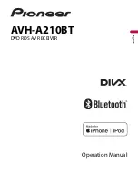 Pioneer DIVX AVH-A210BT Operation Manual preview