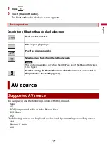 Preview for 17 page of Pioneer DIVX AVH-A210BT Operation Manual