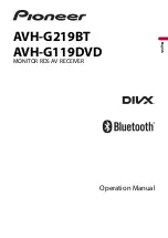 Pioneer DIVX AVH-G119DVD Manual предпросмотр