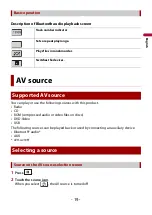 Предварительный просмотр 19 страницы Pioneer DIVX AVH-G119DVD Manual