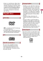 Предварительный просмотр 45 страницы Pioneer DIVX AVH-G119DVD Manual