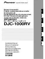 Preview for 1 page of Pioneer DJC-1000RV Installation Manual