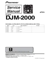 Pioneer DJM-2000 Service Manual preview