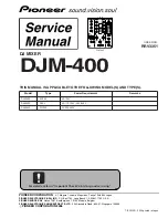 Pioneer DJM-400 - CDJ-400 Package Service Manual preview