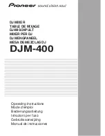 Pioneer DJM 400 - Pro Dj Mixer Operating Instructions Manual preview