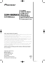 Pioneer DJM-900nexus Operating Instructions Manual preview