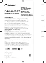 Preview for 1 page of Pioneer DJM-900SRT Operating Instructions Manual