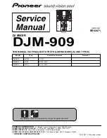 Preview for 1 page of Pioneer DJM 909 - Battle Mixer W/Effects Service Manual