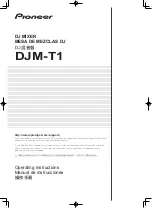 Pioneer DJM-T1 Operating Instructions Manual preview