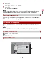 Preview for 12 page of Pioneer DMH-1500NEX Operation Manual