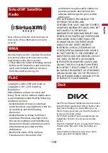 Preview for 104 page of Pioneer DMH-1500NEX Operation Manual