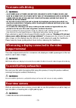 Preview for 5 page of Pioneer DMH-A5450BT Operation Manual