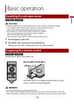 Preview for 14 page of Pioneer DMH-C2500NEX Operation Manual