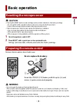 Preview for 8 page of Pioneer DMH-G225BT Operation Manual