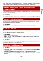 Preview for 6 page of Pioneer DMH-W2700NEX Operation Manual