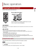 Preview for 11 page of Pioneer DMH-Z5350BT Operation Manual