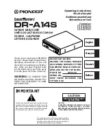 Предварительный просмотр 1 страницы Pioneer DR-704S Operating Instructions Manual