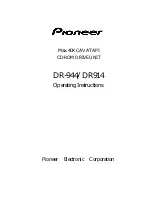 Pioneer DR-944 Operating Instructions Manual preview