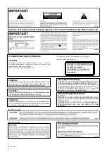 Предварительный просмотр 2 страницы Pioneer DRM-3000 Operating Instructions Manual