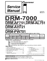 Предварительный просмотр 1 страницы Pioneer DRM-7000 Service Manual