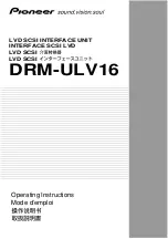 Pioneer DRM-ULV16 Operating Instructions Manual preview