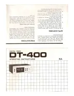 Preview for 1 page of Pioneer DT-400 Operating Instructions Manual