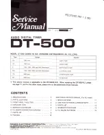 Pioneer DT-500 Service Manual preview