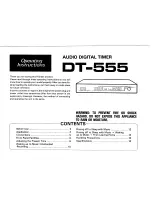 Preview for 1 page of Pioneer DT-555 Operating Instructions Manual