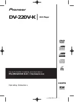 Preview for 1 page of Pioneer DV-120-K Operating Instructions Manual