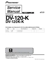 Pioneer DV-120-K Service Manual предпросмотр