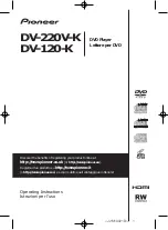 Pioneer DV-120 Operating Instructions Manual preview