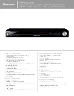 Preview for 1 page of Pioneer DV-220V-K Specifications