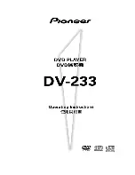 Pioneer DV-233 Operation Instructions Manual предпросмотр