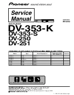 Pioneer DV-250 Service Manual предпросмотр