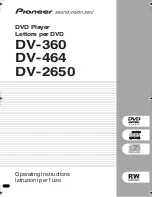 Предварительный просмотр 1 страницы Pioneer DV-2650 Operating Instructions Manual