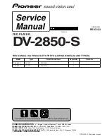 Предварительный просмотр 1 страницы Pioneer DV-2850-S Service Manual