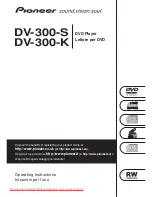 Pioneer DV-300-K Operating Instructions Manual предпросмотр