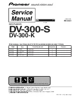 Pioneer DV-300-K Service Manual предпросмотр