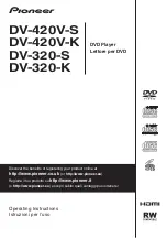 Pioneer DV-320-S Operating Instructions Manual предпросмотр