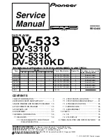 Pioneer DV-3310 Service Manual preview