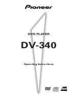 Pioneer DV-340 Operating Instructions Manual preview