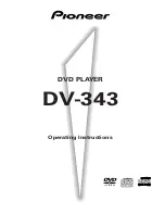 Предварительный просмотр 1 страницы Pioneer DV-343 Operating Instructions Manual