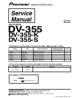 Preview for 1 page of Pioneer DV-355 Service Manual