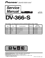 Предварительный просмотр 1 страницы Pioneer DV-366-S Service Manual